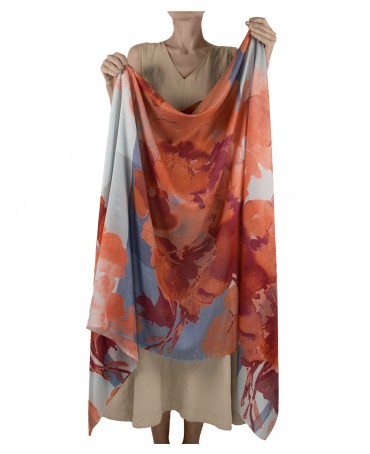 Палантин Женский SN40-FL.DU.CIEL/CORAIL